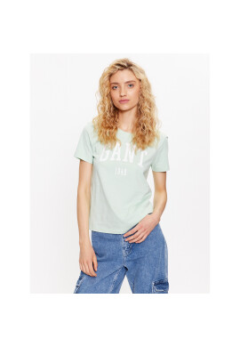 Gant Тишърт Logo 4200670 Зелен Regular Fit - Pepit.bg