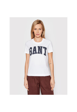 Gant Тишърт Md. Fall 4200221 Бял Regular Fit - Pepit.bg