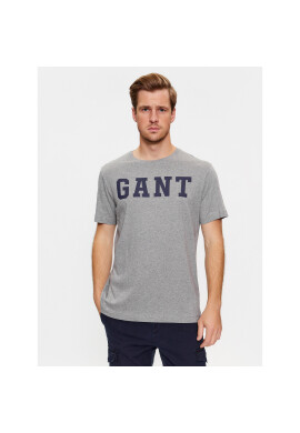 Gant Тишърт Md. Ss 2003213 Сив Regular Fit - Pepit.bg