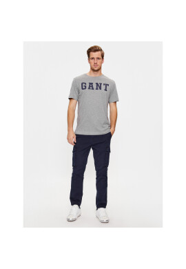 Gant Тишърт Md. Ss 2003213 Сив Regular Fit - Pepit.bg