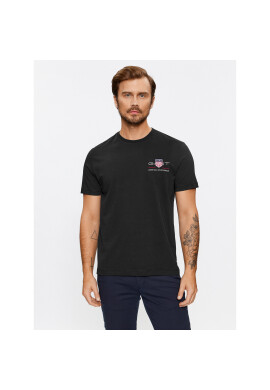 Gant Тишърт Reg Archive Shield Emb Ss 2067004 Черен Regular Fit - Pepit.bg