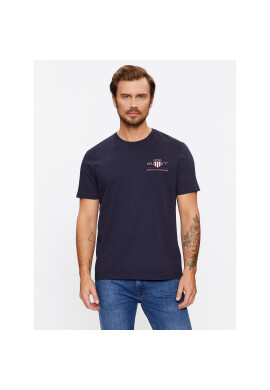 Gant Тишърт Reg Archive Shield Emb Ss 2067004 Тъмносин Regular Fit - Pepit.bg