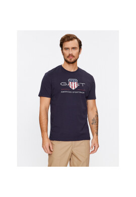 Gant Тишърт Reg Archive Shield Ss 2003199 Тъмносин Regular Fit - Pepit.bg