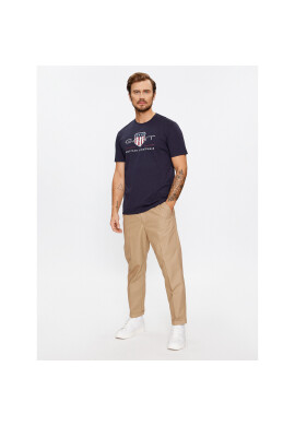 Gant Тишърт Reg Archive Shield Ss 2003199 Тъмносин Regular Fit - Pepit.bg