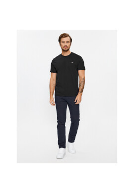 Gant Тишърт Reg Shield Ss 2003184 Черен Regular Fit - Pepit.bg