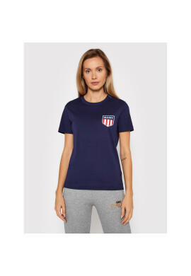 Gant Тишърт Retro Shield 4200219 Тъмносин Relaxed Fit - Pepit.bg