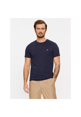 Gant Тишърт Slim Shield Ss 2003185 Тъмносин Slim Fit - Pepit.bg