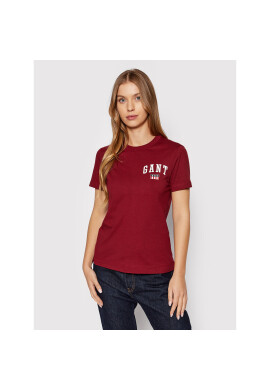 Gant Тишърт Tag 4200220 Бордо Regular Fit - Pepit.bg