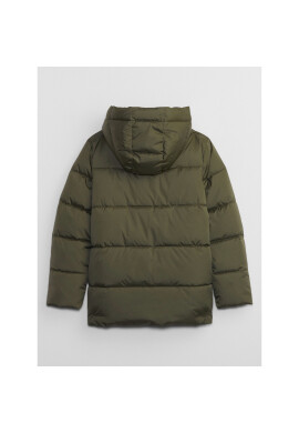 Gap Пухено яке 726307-00 Зелен Regular Fit - Pepit.bg