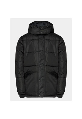 Gap Пухено яке 726357-00 Черен Relaxed Fit - Pepit.bg