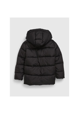 Gap Пухено яке 729969-00 Черен Regular Fit - Pepit.bg