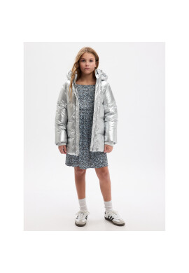 Gap Пухено яке 786732-03 Сребрист Regular Fit - Pepit.bg