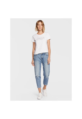 Gaudi Jeans Тишърт 311BD64053 Бял Regular Fit - Pepit.bg