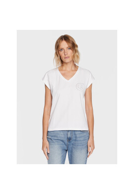 Gaudi Jeans Тишърт 311BD64056 Бял Regular Fit - Pepit.bg