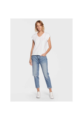 Gaudi Jeans Тишърт 311BD64056 Бял Regular Fit - Pepit.bg