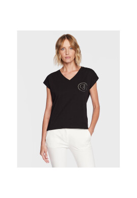 Gaudi Jeans Тишърт 311BD64056 Черен Regular Fit - Pepit.bg