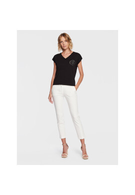 Gaudi Jeans Тишърт 311BD64056 Черен Regular Fit - Pepit.bg