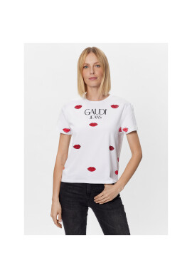Gaudi Тишърт 311BD64008 Бял Regular Fit - Pepit.bg