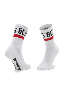 GCDS Дълги чорапи unisex CC94M010024 Бял - Pepit.bg