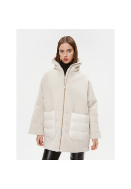 Geox Кожух Calithe W3620G TC176F 1732 Екрю Relaxed Fit - Pepit.bg