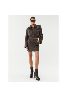 Gestuz Кожено яке 10908194 Кафяв Slim Fit - Pepit.bg