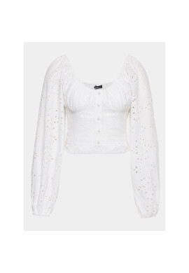 Gina Tricot Блуза 19971 Бял Regular Fit - Pepit.bg