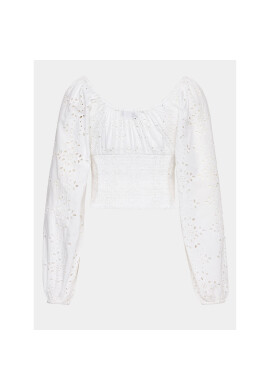 Gina Tricot Блуза 19971 Бял Regular Fit - Pepit.bg
