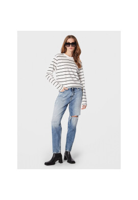 Gina Tricot Блуза Basic 18488 Бял Regular Fit - Pepit.bg