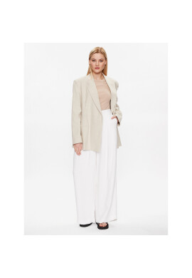 Gina Tricot Блуза Basic 18863 Бежов Slim Fit - Pepit.bg