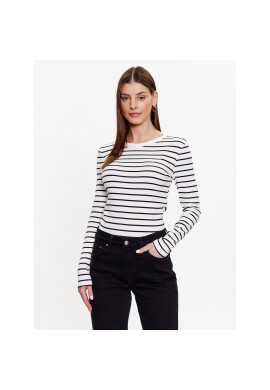 Gina Tricot Блуза Basic 18863 Бял Slim Fit - Pepit.bg