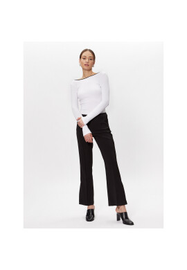 Gina Tricot Блуза Scooped 18862 Бял Regular Fit - Pepit.bg