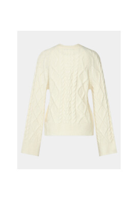 Gina Tricot Пуловер 20726 Бял Regular Fit - Pepit.bg