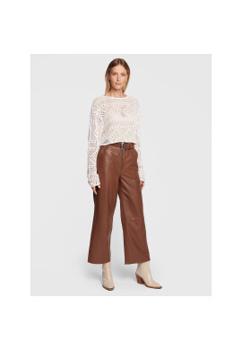 Gina Tricot Пуловер Hedda 18423 Бял Relaxed Fit - Pepit.bg