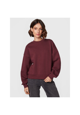 Gina Tricot Суитшърт Basic 10943 Бордо Relaxed Fit - Pepit.bg