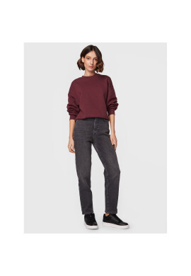 Gina Tricot Суитшърт Basic 10943 Бордо Relaxed Fit - Pepit.bg