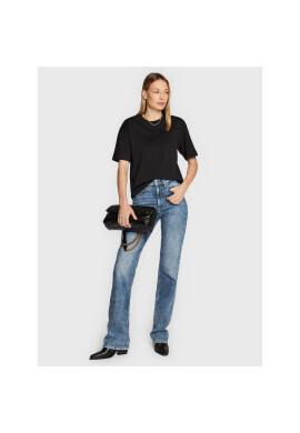 Gina Tricot Тишърт Basic 10469 Черен Regular Fit - Pepit.bg