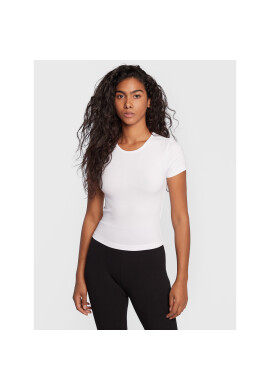 Gina Tricot Тишърт Basic 17957 Бял Slim Fit - Pepit.bg