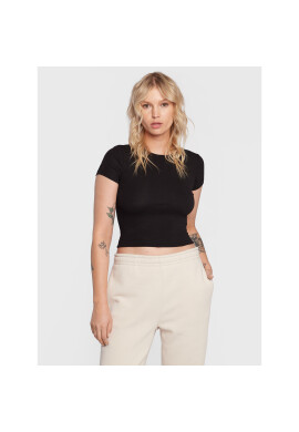 Gina Tricot Тишърт Basic 17957 Черен Slim Fit - Pepit.bg