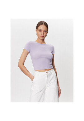 Gina Tricot Тишърт Basic 17957 Виолетов Regular Fit - Pepit.bg