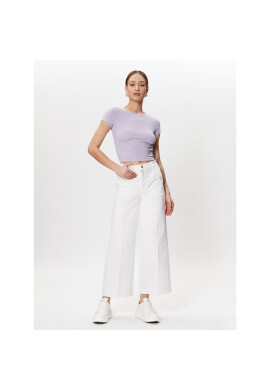 Gina Tricot Тишърт Basic 17957 Виолетов Regular Fit - Pepit.bg
