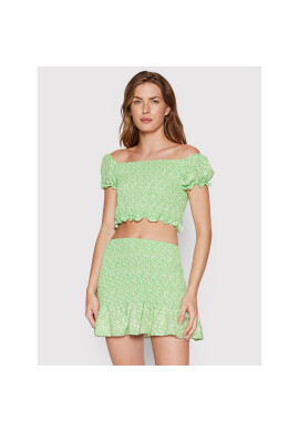 Glamorous Блуза CA0302 Зелен Slim Fit - Pepit.bg