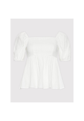 Glamorous Блуза CK6585 Бял Regular Fit - Pepit.bg