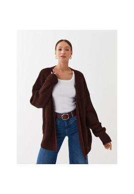 Glamorous Кардиган LC1367 Кафяв Relaxed Fit - Pepit.bg