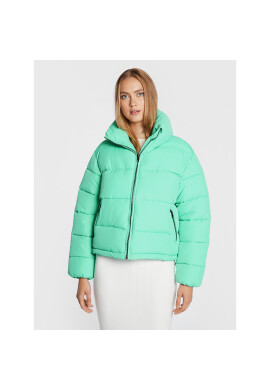 Glamorous Пухено яке AC1206 Зелен Regular Fit - Pepit.bg
