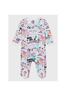 Guess Бебешки гащеризон със стъпала S3RG04 K83S0 Бял Regular Fit - Pepit.bg