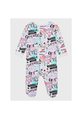 Guess Бебешки гащеризон със стъпала S3RG04 K83S0 Бял Regular Fit - Pepit.bg