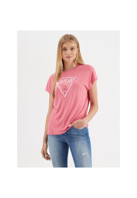 Guess Блуза Flowers Triangle W3GI39 K68D2 Розов Oversize - Pepit.bg