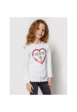 Guess Блуза J0YI16 K6YW0 Бял Regular Fit - Pepit.bg