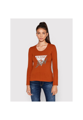 Guess Блуза W2YI47 J1311 Кафяв Regular Fit - Pepit.bg