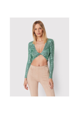 Guess Блуза W2YP23 KB7P0 Зелен Slim Fit - Pepit.bg